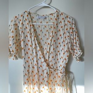 Faithful the brand midi wrap dress